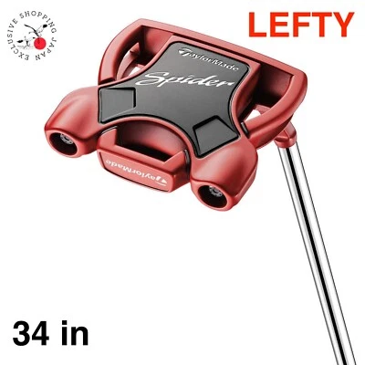 TaylorMade Golf Lefty Spider Red Putter Small Slant N7533326 Length 34" Steel - Image 1 of 4