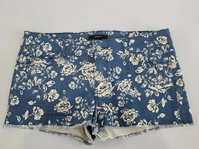 Pantalones Cortos Vaqueros Forever 21 Azul Crema Floral Talla 30 Foto 1 de 4