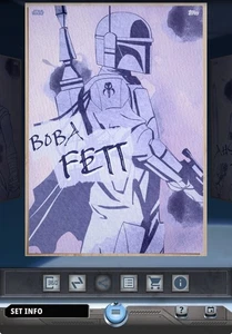 Topps Star Wars Card Trader 2025 Watercolor W1 Purple - Boba Fett 200cc - Bild 1 von 1