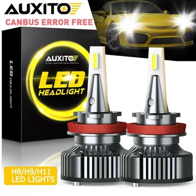 Canbus H11 LED Headlights for Nissan Rogue 08-2018 Murano 09-2018 Low Beam Bulbs - Image 1 of 4