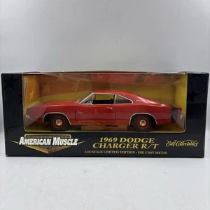 1999 Ertl 1969 Dodge Charger R/T by American Muscle Edizione Limitata; ROSSO; Nuovo con scatola - Foto 1 di 9