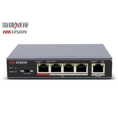 4 Ports 100Mbps Unmanaged DS-3E0105P-E For CCTV IP Camera PoE Switch - Image 1 of 3