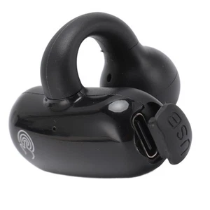 (Black) 5.3 Clip On Earphones 88 Hours Playtime Ear Clip Design - Zdjęcie 1 z 12