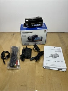 Panasonic HC-V500 Full HD 1080p Camcorder Black Silver BOXED, MANUAL, TESTED VGC - Picture 1 of 16