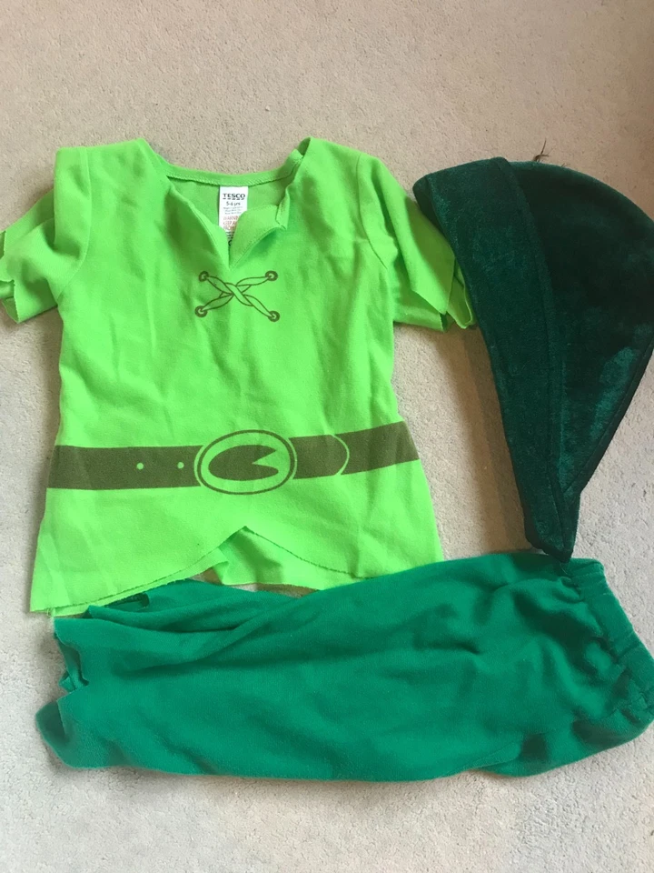 Disney Peter Pan costume -5/6 years - Image 1 of 1