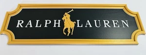 Decorative designer Ralph Lauren 3d Sign Display Mancave Bar Polo - Picture 1 of 4