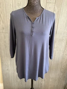 Rachel Zoe Women Size M Blue Casual Top - Picture 1 of 8