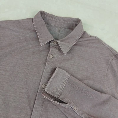 Lululemon Medium Mens Shirt Button Up Long Sleeve Knit Chambray 23x30 - Image 1 of 4