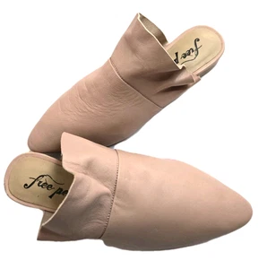 Free People Sienna Pantoletten Gr. 6 -6,5 (36,5) Leder Rüschen Pantoletten spitz rosa - Bild 1 von 10