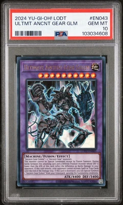 Yugioh Ultimate Ancient Gear Golem | PSA 10  | LODT-EN043  - Ultra Rare - Image 1 of 3