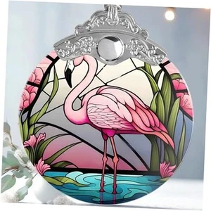 Glass Flamingo Christmas Ornament, Holiday Decorations and Xmas Gifts Ideas - Picture 1 of 7