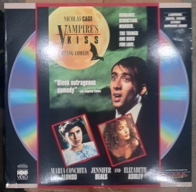 Vampire's Kiss Laserdisc Rare Nicolas Cage Jennifer Beals Extended play - Изображение 1 из 3