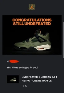 IN HAND Jordan 4 Retro OG Undefeated 2025 | Men's Size 13 - Picture 1 of 5