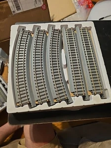 HO Scale Walthers Trainline Power Lock 10 Pieces 4 Straight 6 Curved - Picture 1 of 2