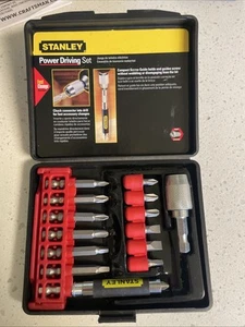 Stanley Power Driving Set Fast Change System 16 pc set in Case Open Box - Picture 1 of 5