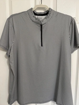 Camisa Blanca Con Rayas Negras, Chico’s Talla 3 Foto 1 de 4