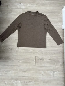 UNTUCKit Men’s Long Sleeve Button-Up Shirt Size M Soft Brown Casual Cotton Top - Picture 1 of 9