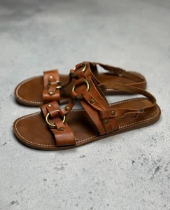 Isabel Marant Gladiator Sandals Made in France Leather Boho - Picture 1 of 15