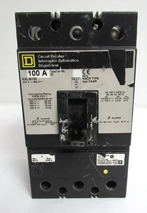 INTERRUPTOR DE CIRCUITO CUADRADO D KAL36100 100A 600V 3 POLOS - Imagen 1 de 10