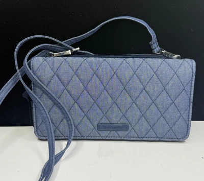 Bandolera Cartera Vera Bradley RFID Moonlight Azul Marino Nueva Con Etiquetas Foto 1 de 4