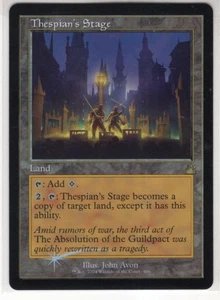 MTG Ravnica Remasterizado Lámina Retro Marco Tarjeta Thespian's Stage - Imagen 1 de 1