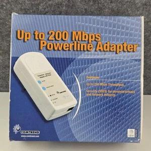 New Comtrend DH-10PF 200Mbps Powerline Adapter with Filter (Pair) For Internet  - Picture 1 of 9