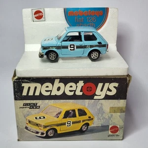 Coche Modelo Diecast Vintage 1/24 MATTEL MEBETOYS FIAT 126 ABARTH con Caja Original - Imagen 1 de 19