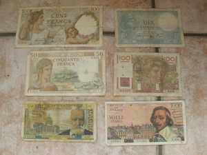 FRANCE LOT DE 6  BILLETS A VOIR SUR PHOTO (C746) - Picture 1 of 2