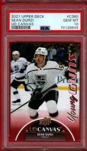 2021-22 UPPER DECK UD CANVAS SEAN DURZI YOUNG GUNS RC #C380 PSA 10 POP=10 GC - Picture 1 of 1