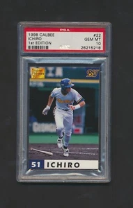 Ichiro Suzuki #22 1998 Calbee 1st Edition PSA GEM MT 10 Graded HOFBaseball Card - Picture 1 of 2