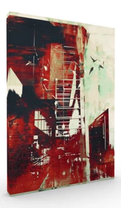 Wall Art, Abstract Cityscape II Stretched Canvas ready to hang - Picture 1 of 1