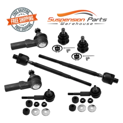 Front Suspension Kit Ball Joint Tie Rod End Sway Bar Link Set For Nissan 240SX - Image 1 of 2