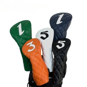 Multiple Letter Pattern Golf Club Head Cover Driver Woods Hybrid UT Head Covers - Zdjęcie 1 z 52