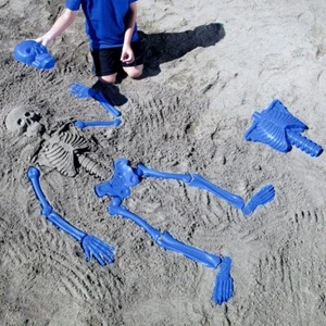 Juguete de playa de verano para niños esqueleto humano completo molde de arena juego educativo al aire libre - Imagen 1 de 7
