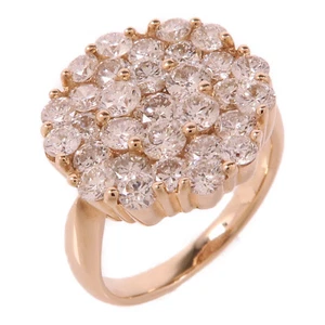 JEWELRY Diamond Ring 18K Pink Gold US#4.5 - Picture 1 of 8