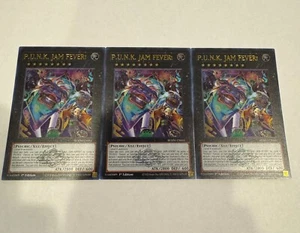 yugioh p.u.n.k. jam fever! emblazoned ultra rare 3x blmm-en051 blmm - Picture 1 of 1