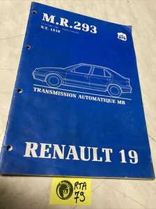 Renault R19 Automatic Manual Workshop Repair Technical Review - Picture 1 of 9