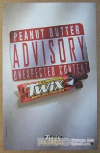 Twix Erdnussbutter DRUCKANZEIGE Elternberatung Spoof Mars Schokoriegel Anzeigenseite 2001 - Bild 1 von 1