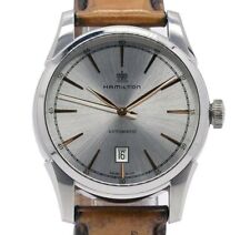 HAMILTON American Classic H42415551 Automatic Silver Dial Leather Mens Watch