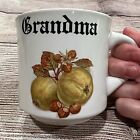 Vintage Papel Grandma Fruit Nut Leaves Print Autumn Coffee Tea Mug Cup small