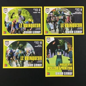 Biniam Girmay Lot 4 Sticker Panini Tour de France 2024 - Imagen 1 de 2