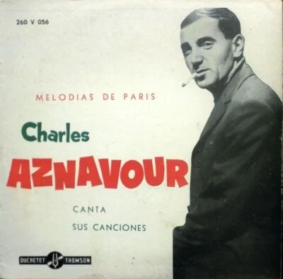 CHARLES AZNAVOUR Canta Charles Aznavour Diff Cvr Uruguay 10" LP 1956 - Image 1 of 4