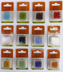 Round Glass Beads Beads Jewellery Beads Frosted Various Colours to Choose From 6mm - Picture 1 of 37