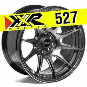 XXR 527 16X8.25 4X100 4X114.3 +0 CHROMIUM BLACK WHEEL - Picture 1 of 6