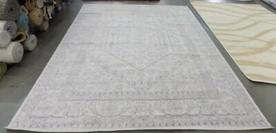Alfombra manchada marfil/plata 8' x 10' precio reducido 1172586266 ADR108B-8 Foto 1 de 3