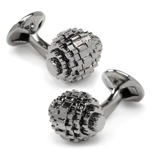 Moving Gunmetal Gear Cufflinks - Picture 1 of 4