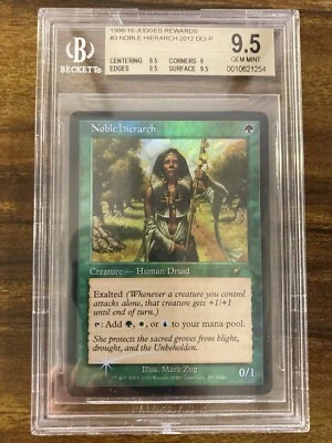 MTG✨NOBLE HIERACH Judges Reward FOIL✨BGS 9.5 GEM MINT RARE Creature 2012 POP 3 ! - Image 1 of 4