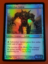 1x Saberclaw Golem | FOIL | Scars of Mirrodin | MTG Magic Cards