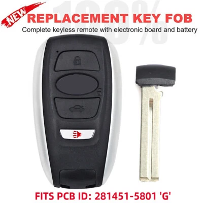 Mando a distancia Smart Prox 4B HYQ14AHC para Subaru Legacy Forester BRZ 2014-2020 Foto 1 de 4