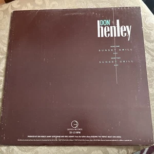 Don Henley Sunset grill LP RARE Promo Single 1984 Geffen pro-A-2244 The Eagles - Picture 1 of 6